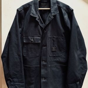FILSON WORKSHOP TIN CLOTH CHORE JACKET LIMITED NUMBERED #101 of 300 Navy
